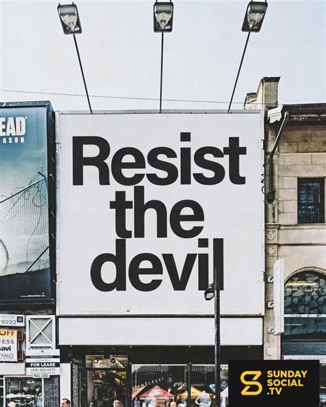 Resist the devil - Sunday Social