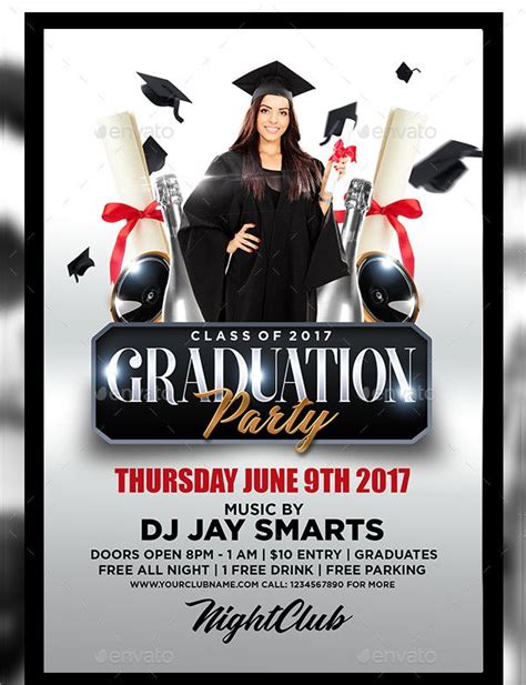 Graduation Party Flyer Template Free - Free Templates Printable