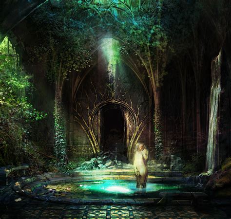 Elven Ruins - Concept Art | Fantasy landscape, Fantasy art, Concept art