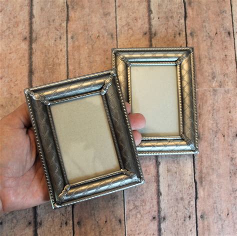 Vintage Silver Metal Photo Picture Frame 2x3 Set of 2 with Etched ...