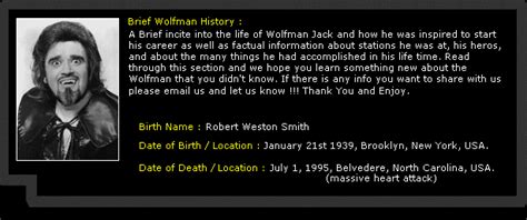 The Wolfman Jack Online Musuem : Wolfman History