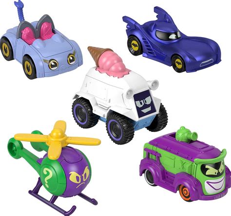 Fisher-Price DC Batwheels 1:55 Scale Vehicle Multipack, 5-Piece Diecast Toy Cars, Preschool Toys ...