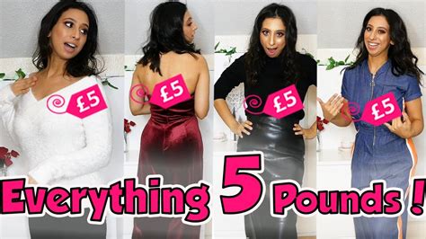 Everything 5 Pounds Clothing Haul! - YouTube