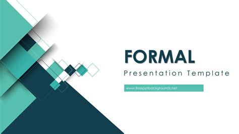 Formal Slides Powerpoint Templates - Aqua / Cyan, Business & Finance, Google Slides - Free PPT ...