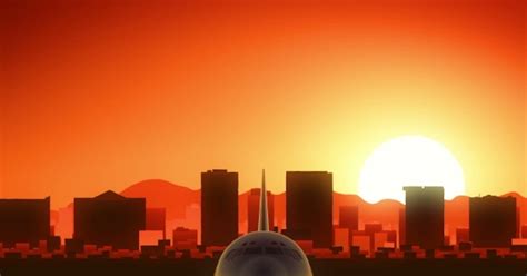 El Paso Skyline Sunrise Take Off, Stock Video - Envato Elements