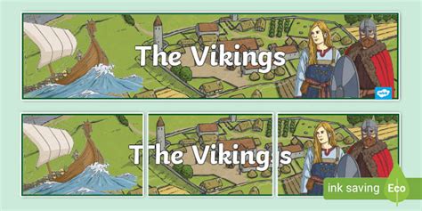 Viking Banner 3rd & 4th Classes (teacher made)