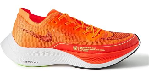 Nike Zoomx Vaporfly Next% 2 Mesh Running Sneakers in Orange for Men | Lyst