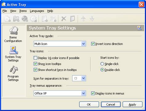 Active Tray - your system tray manager, tray launcher, hotkey manager, and much more!