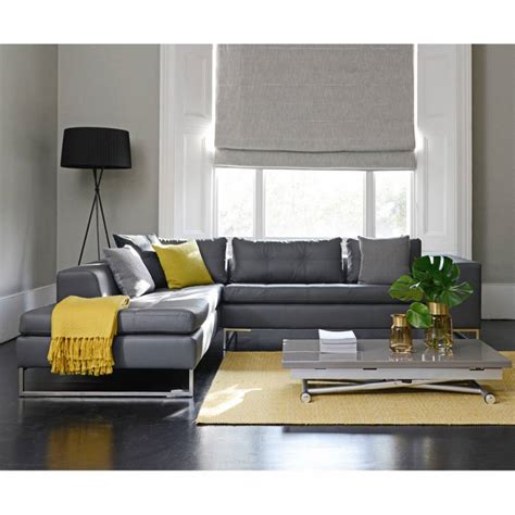 Vienna Left Hand Corner Sofa, Grey - BrandAlley