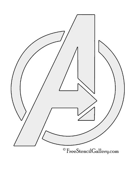 Avengers Logo Stencil Avengers Birthday Cakes, Marvel Birthday Party ...