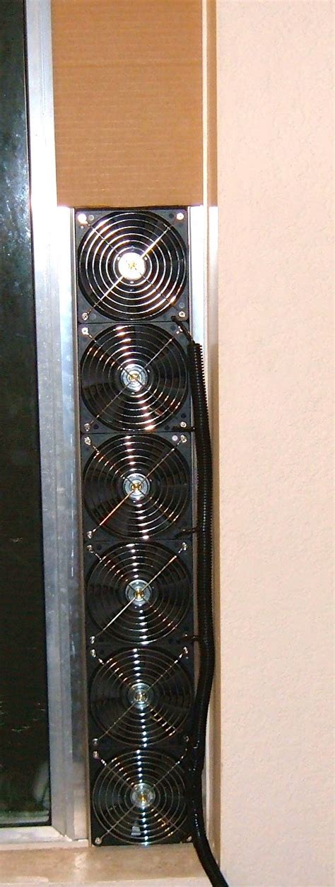 House fan for vertical windows: DIY Version with 120mm fans!