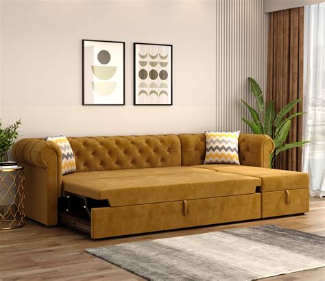 Convertible Sofa Bed With Storage India | Baci Living Room