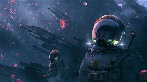 3840x2160 Resolution Two Astronaut in Unknown Planet 4K Wallpaper - Wallpapers Den