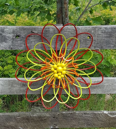 Large Metal Flower Wall Art/ Flower Wall Decor/ Garden Fence - Etsy