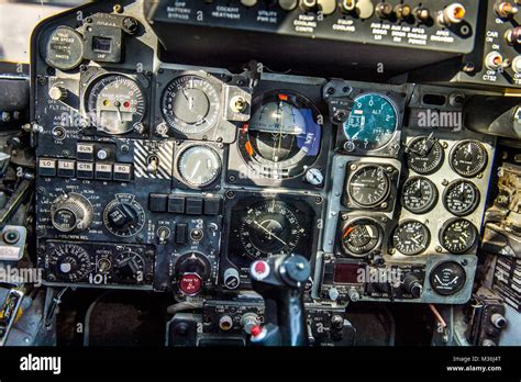 The cockpit of the McDonnell Douglas F-4 Phantom II, flown by Lt Stock ...