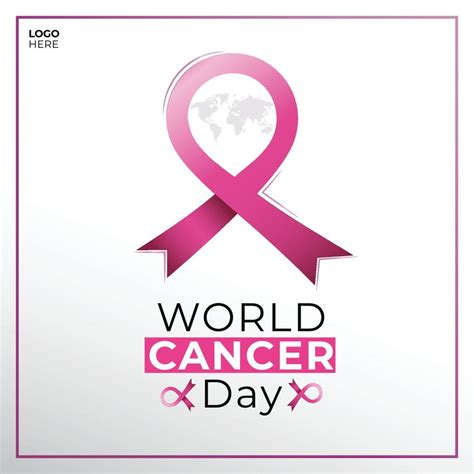 World cancer day with gradient awareness ribbon 17566804 Vector Art at Vecteezy