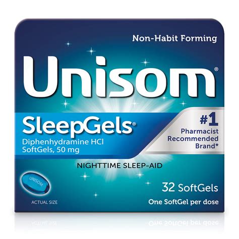 Unisom SleepGels 50mg Nighttime Sleep-aid - 32 SoftGels