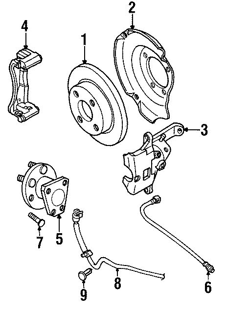 Saturn SL1 Hub. Bearing. And. Disc brakes. Drum brakes - 21013003 | GM ...