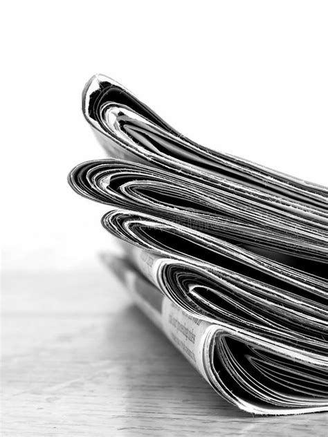 Newspaper Old Stacks for Current Events Stock Image - Image of news ...