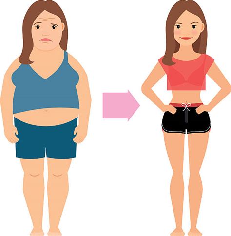 Weight Loss Before And After Clip Art, Vector Images & Illustrations - iStock