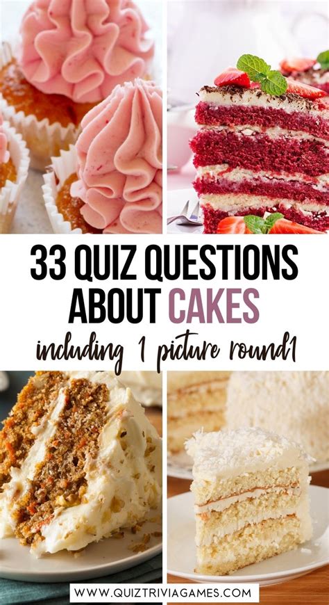 33 Cake Quiz Questions & Answers (inc. Picture Round) - Quiz Trivia Games