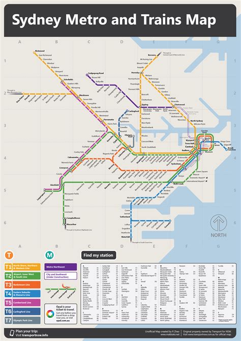 Sydney Trains and Metro Map in 2020 – Unofficial – Makkiato