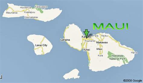 Maui Map Series - Kahului Maui HI 96732