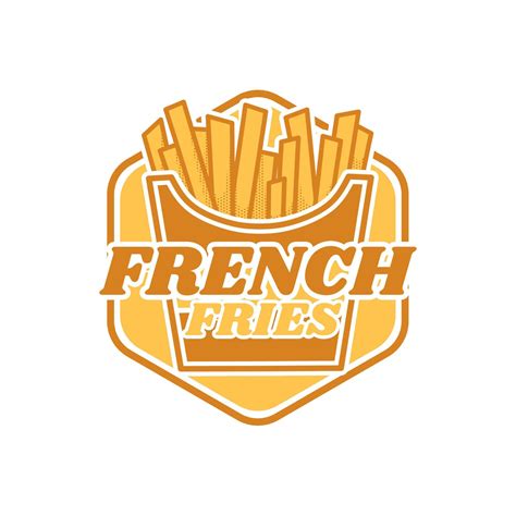 french fries logo illustration design 7343969 Vector Art at Vecteezy