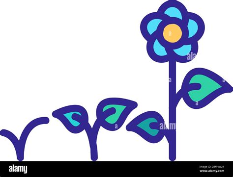flower bed icon vector outline illustration Stock Vector Image & Art ...