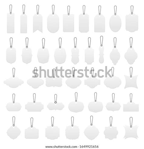 Set Blank Price Tag Labels Template Stock Vector (Royalty Free) 1649921656 | Shutterstock