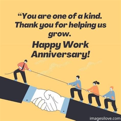 Happy Work Anniversary Images With Quotes, Messages, Wishes Work ...