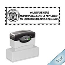 New Jersey Notary Stamp Pre-Inked Designer |Ships Next Day | Free Shipping