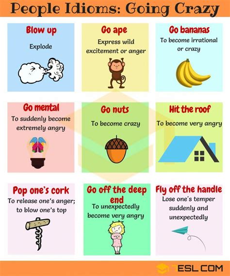 People Idioms • 7ESL | Idioms and phrases, Idioms, Idioms activities