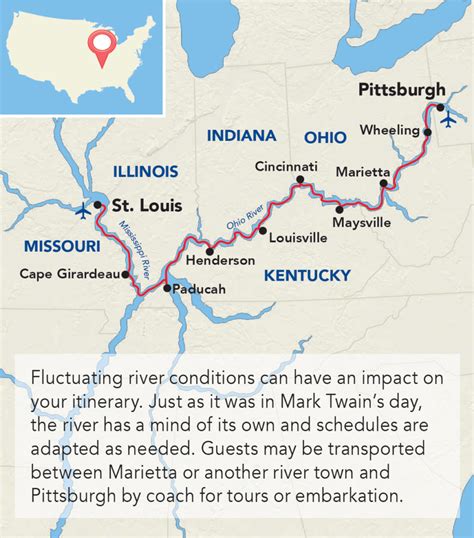 Ohio River Map With Cities