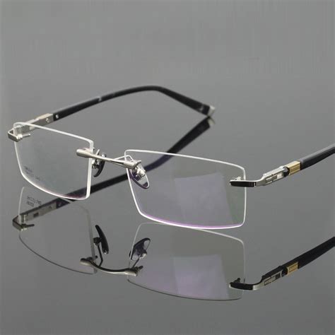 Titanium Eyeglasses Rimless Ultra Light Myopia Optical Frame ...