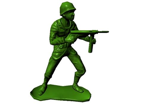 plastic army man 3d model