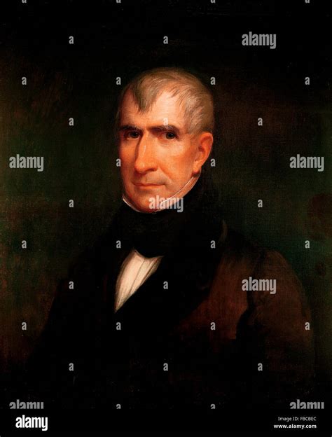 William Henry Harrison, portrait of the 9th US President by James Lambdin, 1835 Stock Photo - Alamy