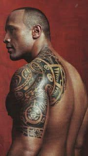 The Rock Tattoos - WWE Superstar Dwayne Johnson Tattoo Pictures | Tahitian tattoo, Maori ...