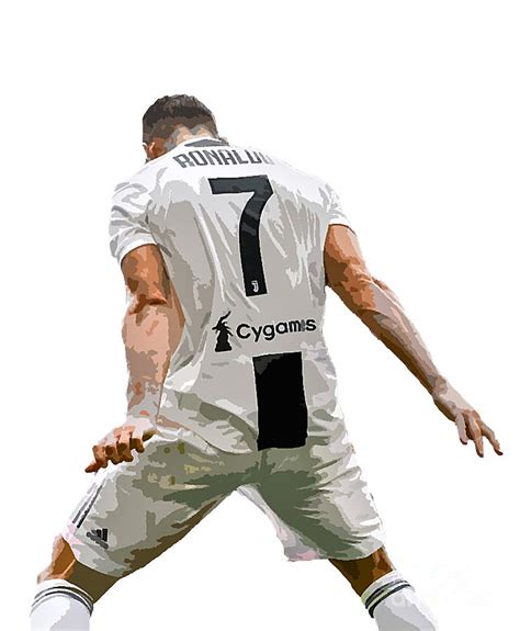 Cristiano Ronaldo Iconic Sii Celebration Poster Digital Art by Ha Pham