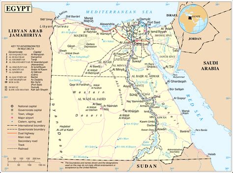 Deserts In Egypt Map