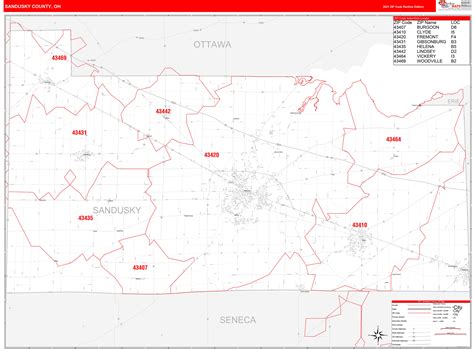 Sandusky Ohio Zip Code Map - Map