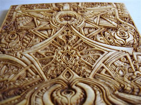 Laser Creative - 3D laser engraved art print in wood for Laura Borealisis