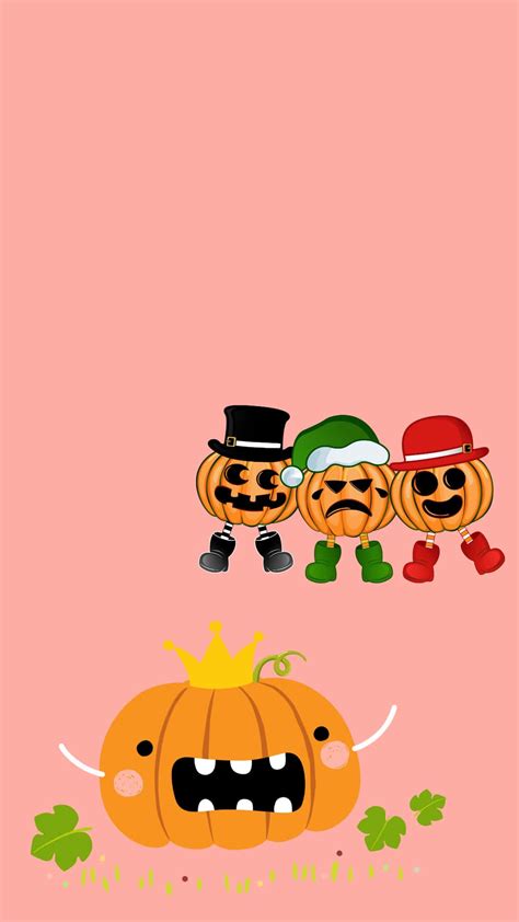 Download Adorable Pumpkin Character Smiling Wallpaper | Wallpapers.com