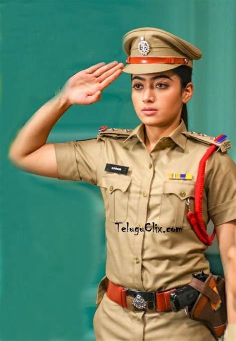 Pin by BRAD on Rashmika Madanna | Police outfit, Police women, Army girl