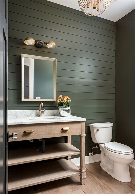 Green Bathroom Paint Color - Sherwin Williams SW 6188 Shade Grown