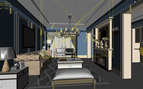 ArtStation - Post-modern style living room design 04 | Resources