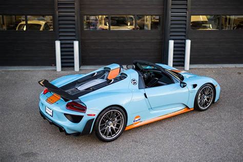 Jaw-Dropping Gulf Liveried Porsche 918 Spyder For Sale - GTspirit