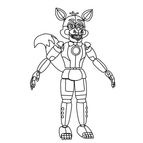 Funtime Foxy Drawing at GetDrawings | Free download