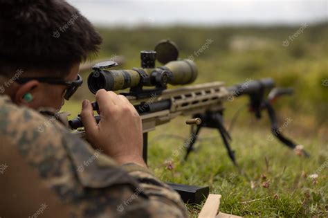 Premium Photo | Sniper rifle range