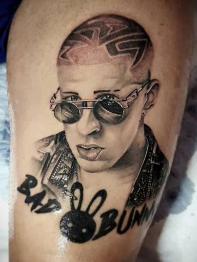 Best 22 Bad Bunny Tattoos – NSF – Music Magazine | Bunny tattoos ...